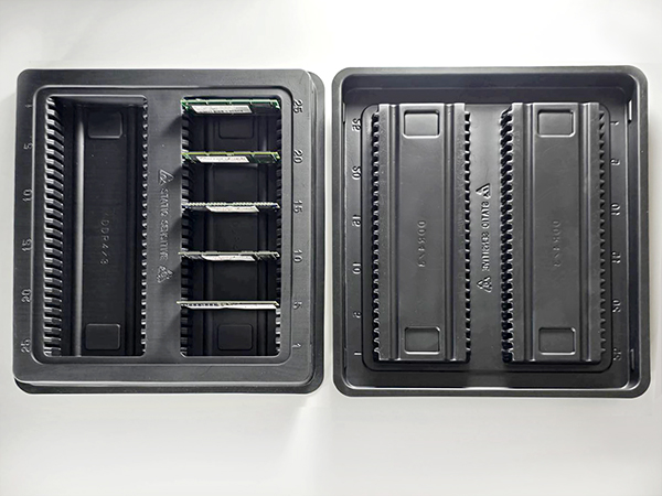 ddr dimm packaging plastic tray 1773-004